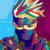 Kakashi Hatake Naruto Pop Art Paint By Numbers