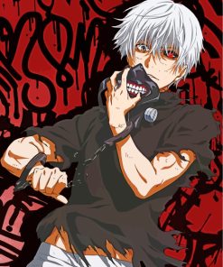 Ken Kaneki Tokyo Ghoul Paint By Numbers