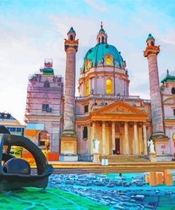 Karlskirche Vienna Landmark Paint By Numbers