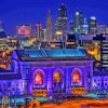 Kansas City Station Night Scene Paint By Numbers