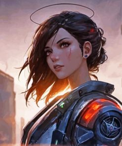 Kenshi Anime Girl Paint By Numbers