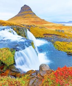 Iconic Kirkjufell Mountain Scenery Paint By Numbers