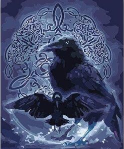 Modern Black Crow Paint By Numbers