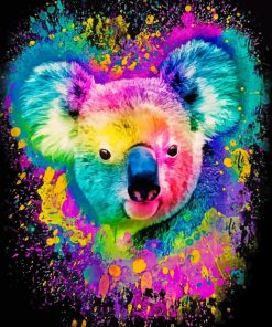 Colorful Koala Animal Paint By Numbers