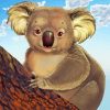 Adorable Koala Wildlife Paint By Numbers