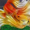 Golden Fish Art Paint By Numbers