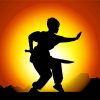 Kung Fu Silhouette Paint By Numbers