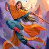Asian Kung Fu Woman Paint By Numbers
