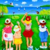 Women's Golf Enthusiasts Paint By Numbers