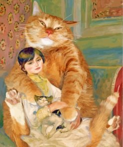 Fat Cat Lady Renoir Paint By Numbers
