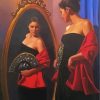 Elegant Lady Mirror Paint By Numbers