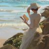 Beach Reading Woman Paint By Numbers