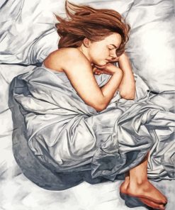Elegant Woman Sleeping Paint By Numbers