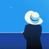 White Hat Lady Illustrations Paint By Numbers