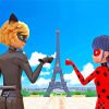 Ladybug and Cat Noir Paris Adventure Paint By Numbers