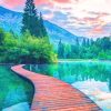 Serene Boardwalk Sunset Paint By Numbers
