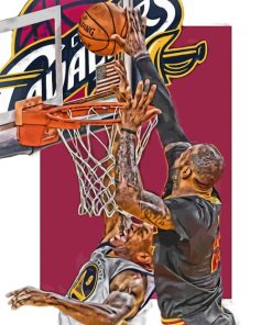 LeBron James Cavaliers Art Paint By Numbers