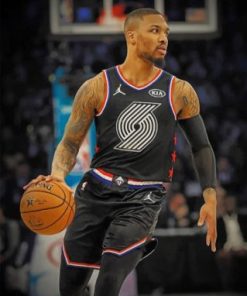 Damian Lillard Basketball Paint By Numbers