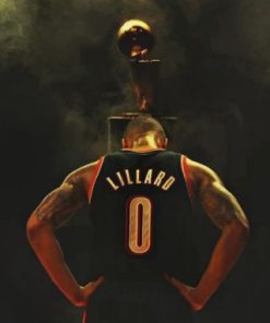 Damian Lillard Basketball Star Paint By Numbers