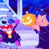 Lilo and Stitch Pumpkin Halloween Paint By Numbers