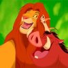 Timon and Pumbaa Disney Paint By Numbers