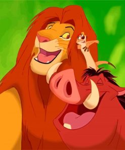 Timon and Pumbaa Disney Paint By Numbers