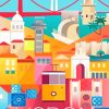 Lisbon Travel Scenes Paint By Numbers