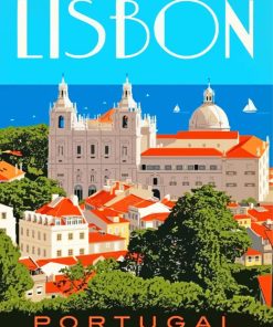 Lisbon Cityscape Paint By Numbers