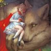 Little Girl and Wolves Paint By Numbers
