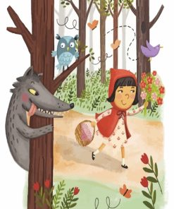 Red Riding Hood Adventure Paint By Numbers
