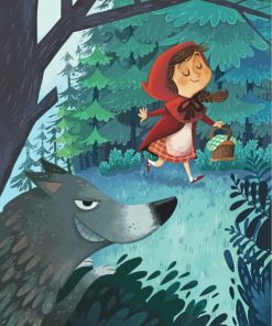 Little Red Riding Hood Animation Paint By Numbers