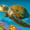 Loggerhead Sea Turtle Art Kit Paint By Numbers