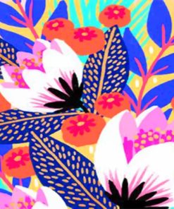 Colorful Lotus Blooms Paint By Numbers