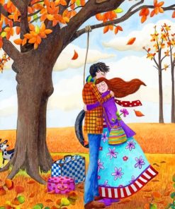 Romantic Autumn Love Paint By Numbers