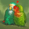 Lovely Parrots Paint By Numbers