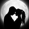 Romantic Couple Full Moon Paint By Numbers