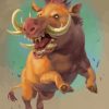 Wild Boar Animal Paint By Numbers