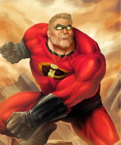 Mr Incredible Superhero Paint By Numbers
