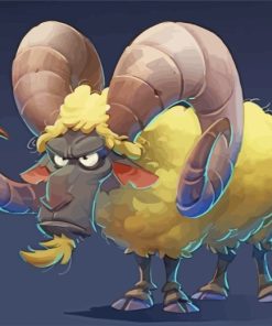 Majestic Ram Paint By Numbers