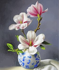 Magnolia Blooming Beauty Paint By Numbers