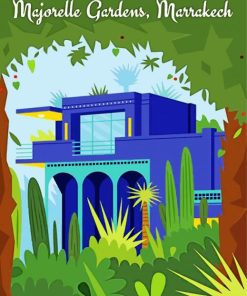 Majorel Garden Marrakech Paint By Numbers