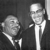 Martin Luther King and Malcolm X Monochrome Paint By Numbers