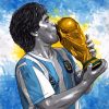 Argentinian Legend Maradona Paint By Numbers