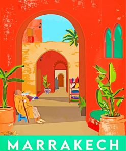 Moroccan Marrakesh Vibe Paint By Numbers