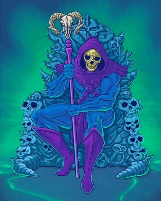 Finalizing the Skeletor artwork