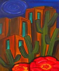 Maynard Dixon Cactus Aesthetic Paint By Numbers