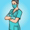 Heroic Nurse Illustration Paint By Numbers