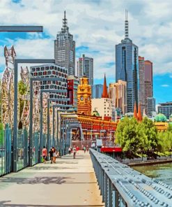 Explore Melbourne City Paint By Numbers
