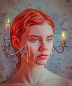 Melting Candles Woman Paint By Numbers