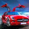 Red Mercedes Car Paint By Numbers